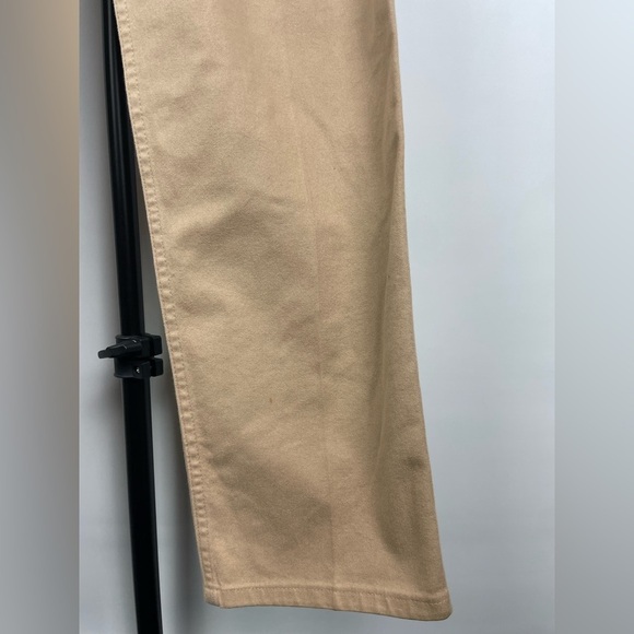 Bogner Khaki Tan High Waist Rough Straight Leg Pants - Picture 3 of 12